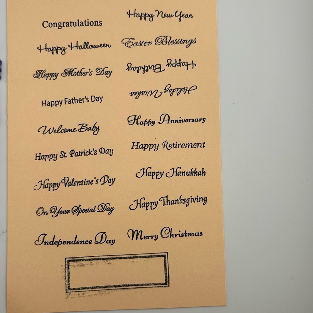 Lot of 19 Rubber Stamps
